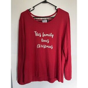 This Family Love Christmas Pajama Shirt Size XL